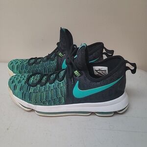 Nike Zoom KD 9 Clear Jade Black 843392-300 Birds Of Paradise Durant Shoes Sz10.5